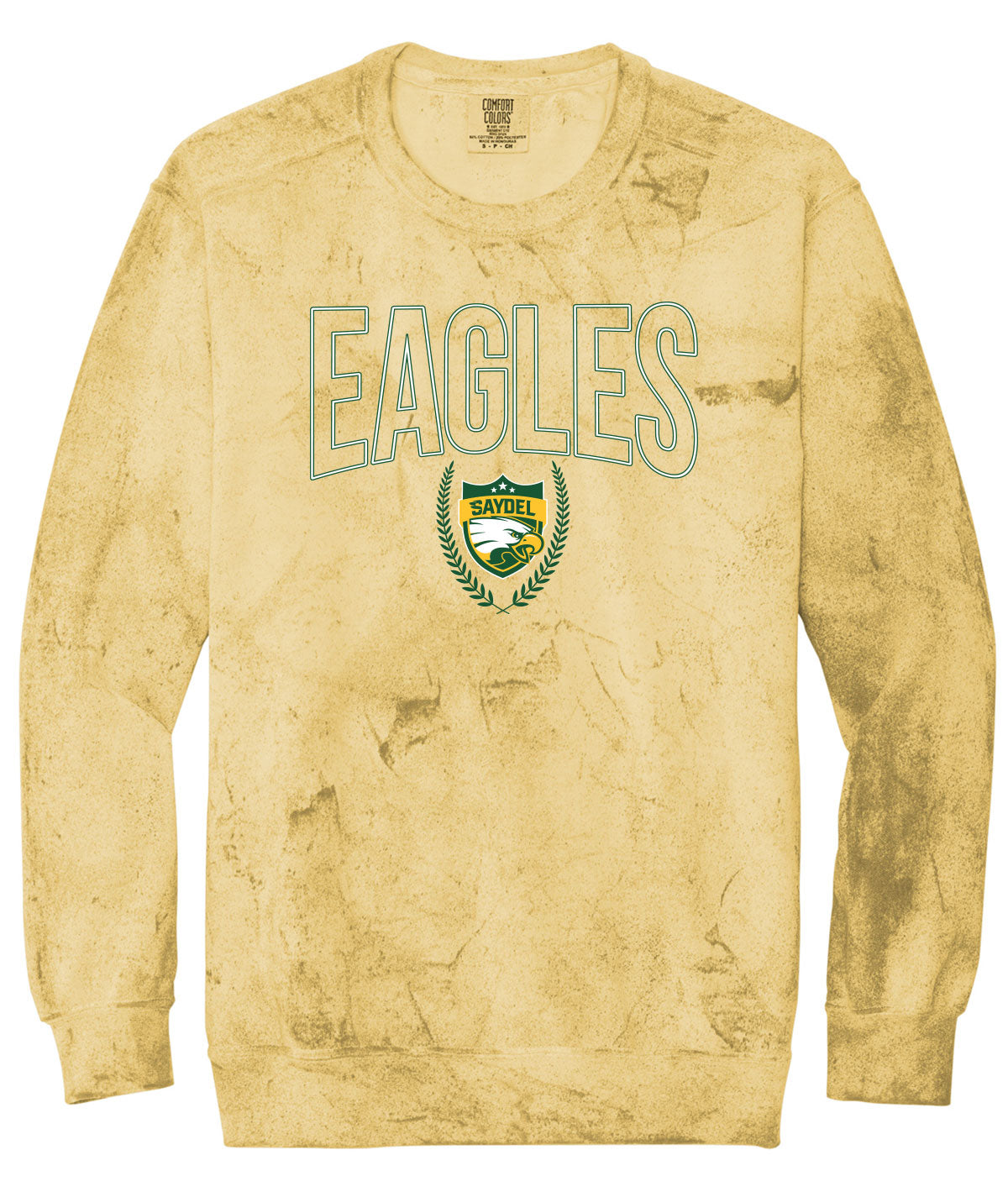 Eagles Customizable Comfort Colors Colorblast Crewneck Sweatshirt