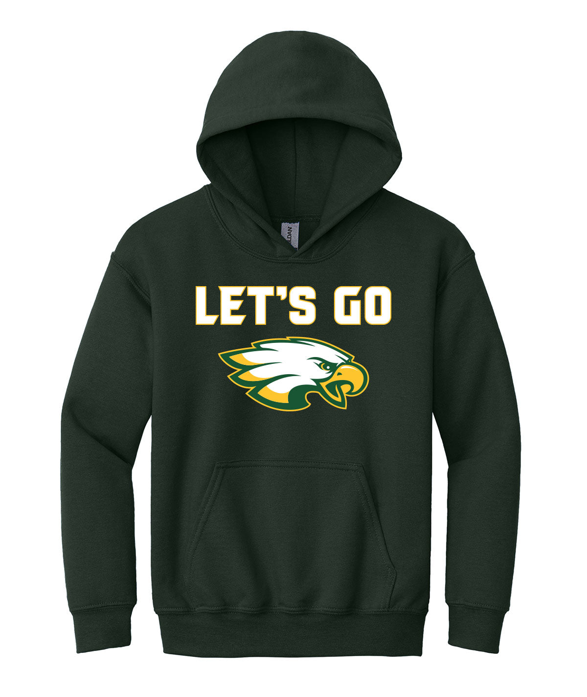 Let's Go Eagles Youth Hooded Sweatshirt