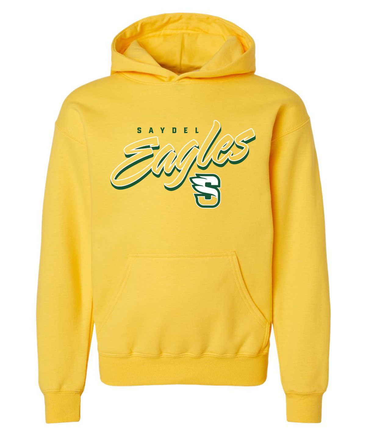 Eagles Script Youth Cozy Hooded Sweatshirt