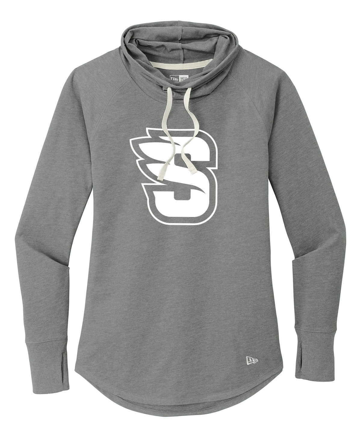 Winged S Womens Cowl Long-Sleeve Hoodie Tee