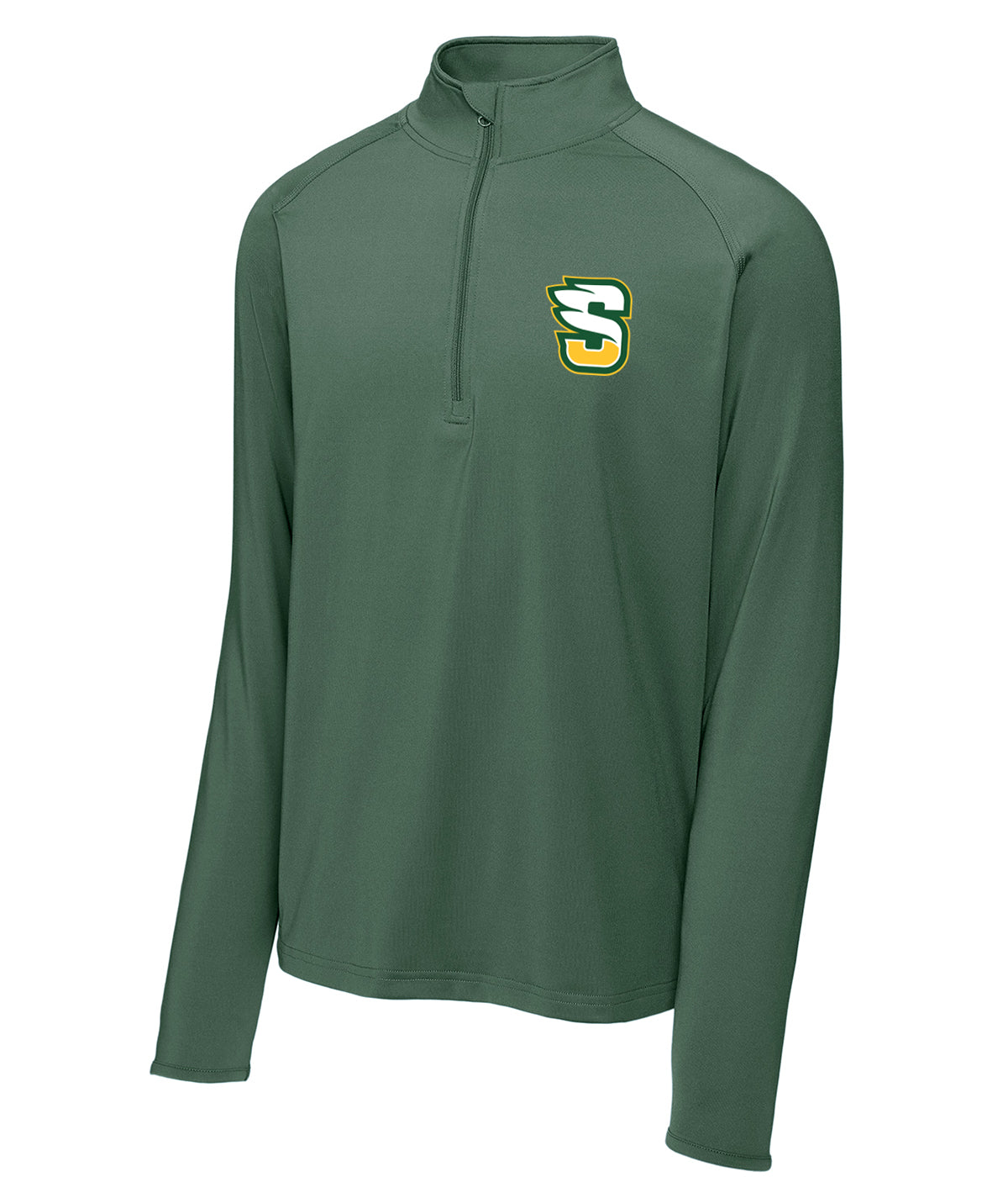 District Mens 1/4 Zip Solid Pullover